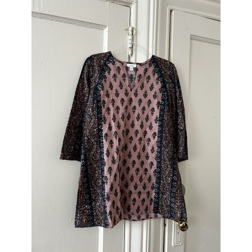 J Jill Pure Jill Printed Cotton‎ Tunic Top NWT | S
